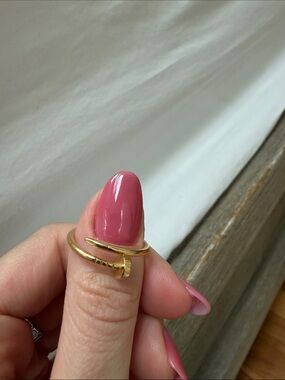 Cartier Gold Wrapped Nail Ring